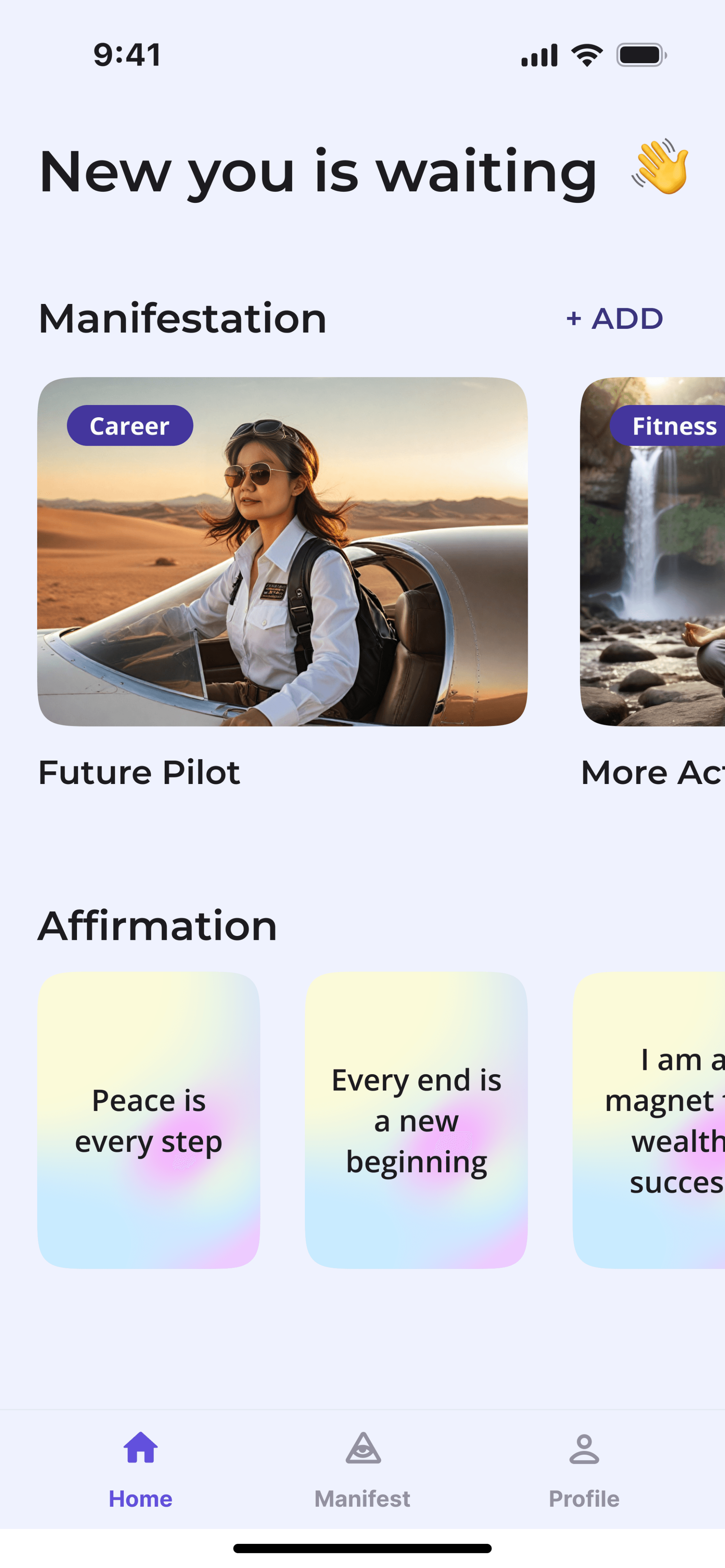 Manifestia app preview